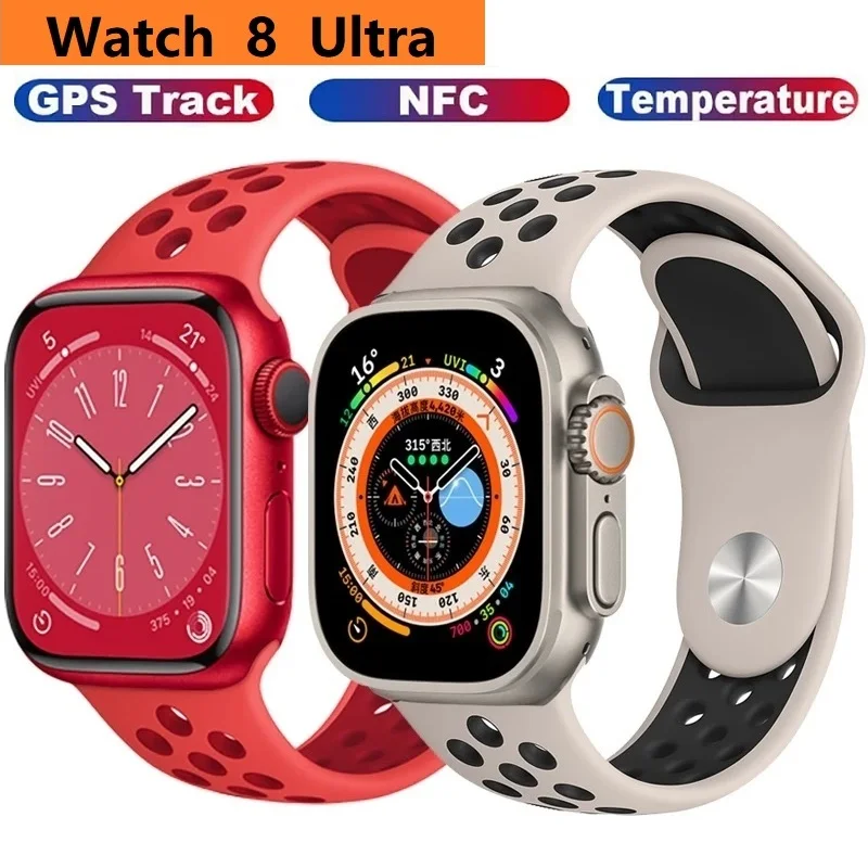 

Новинка, умные часы Ultra 8, умные часы, Беспроводная зарядка, Bluetooth-вызов, мужской и женский фитнес-браслет, HD-экран для серии Apple