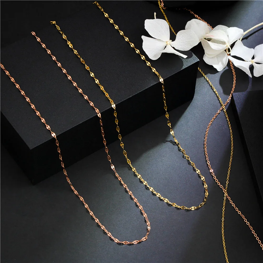 

ANENJERY 316L Stainless Steel Lip Cross Clavicle Necklace Classic Ladies Necklace Festive Party Jewelry Decoration Gift