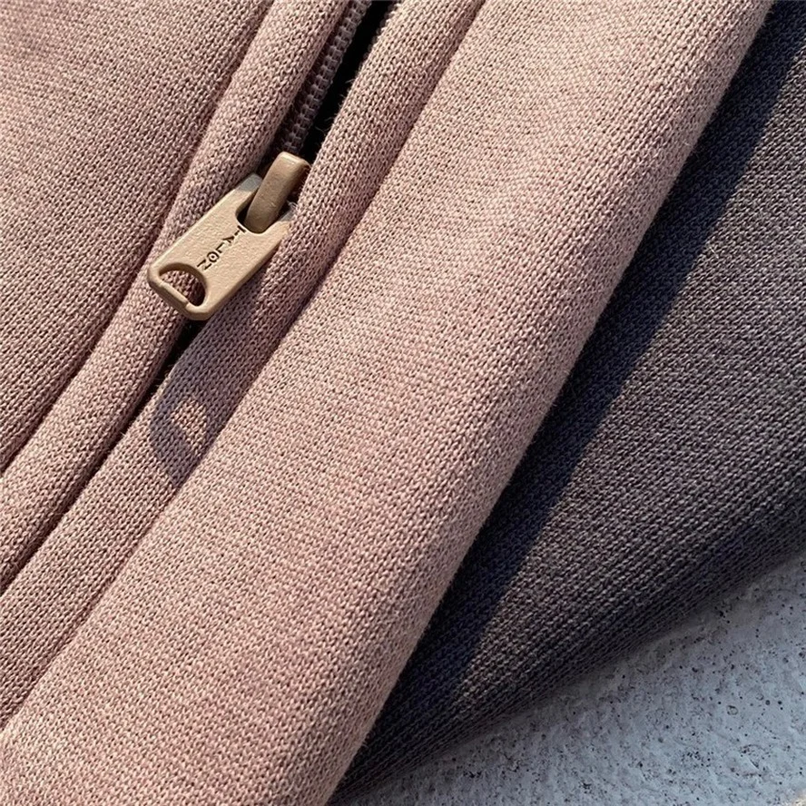 Однотонные брюки 6 сезон для мужчин и женщин 1:1 высококачественные на молнии с