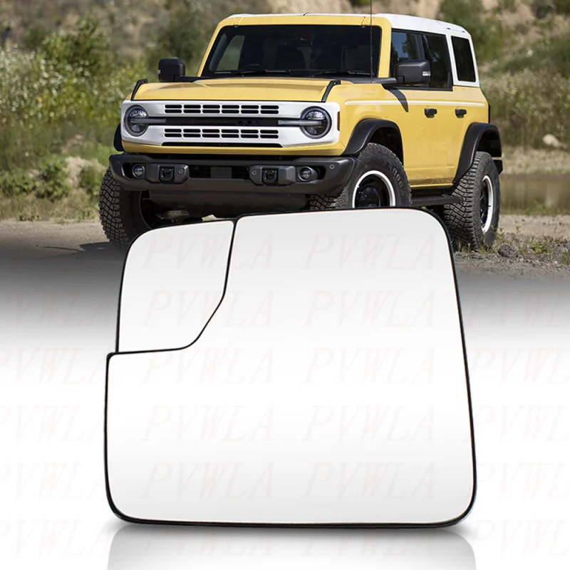 

Для Ford Bronco 2021 2022 2023 2024, левое боковое заднее зеркало с подогревом, стекло, автомобильные аксессуары M2DZ-17K707-A