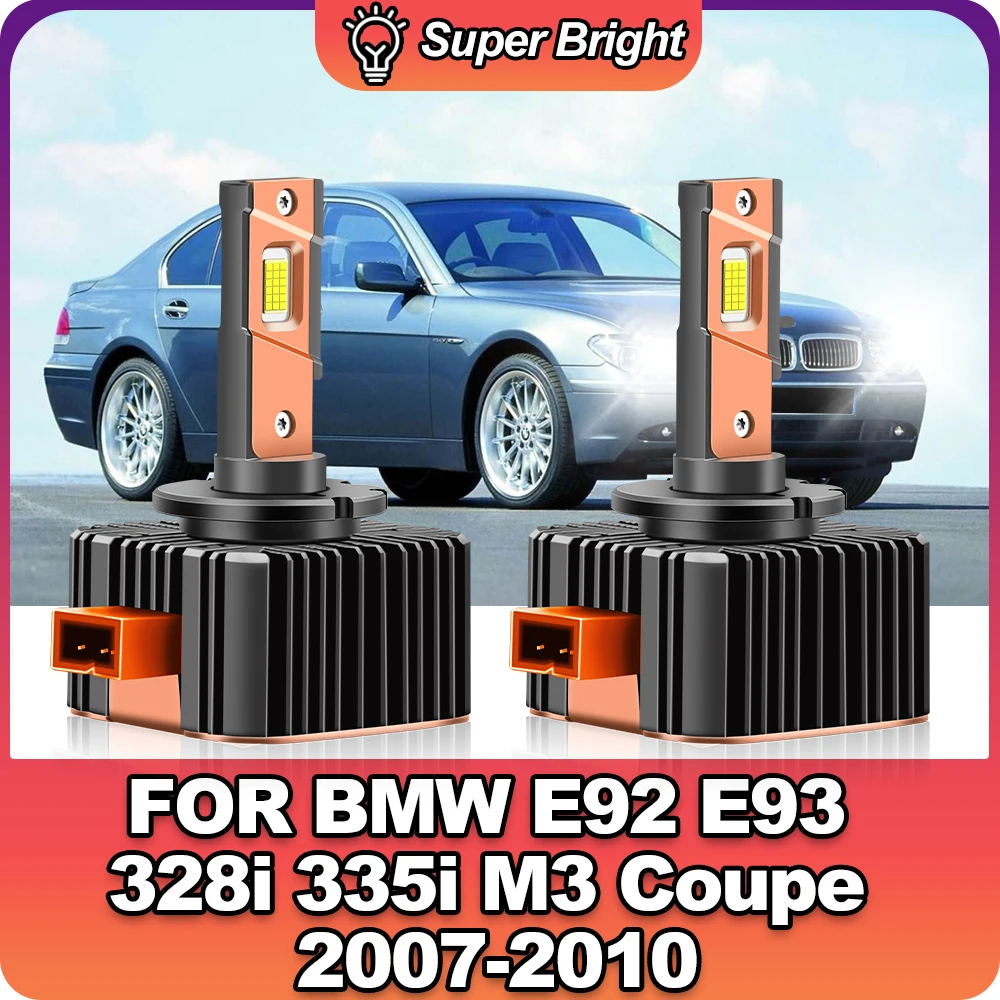 2 шт. сменные HID-лампы 6000 лм для BMW E92 E93 328i 335i M3 Coupe 2007 2008 2019