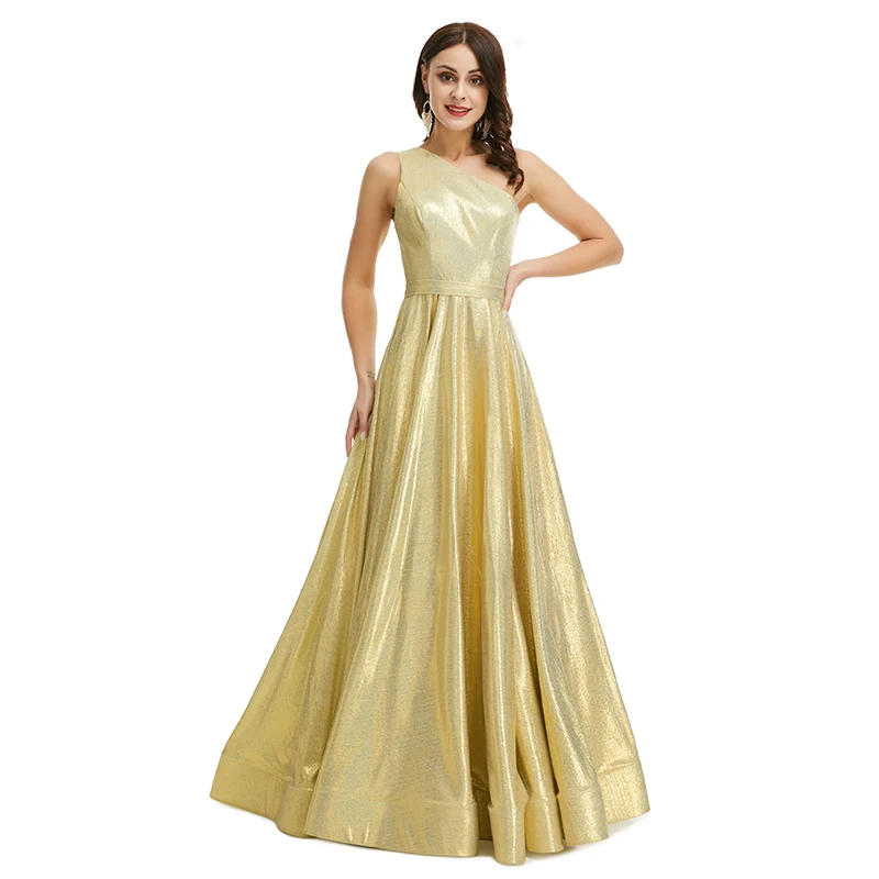 

Golden Globe One Shoulder Evening Occasion Dresses 2023 Gillter Princess Runway Red Carpet Celebrity Dress robe de soirée femme