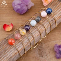 women simple bracelet natural sphere stone beads chains bracelet bohemia friendship adjustable bracelet jewelry gift