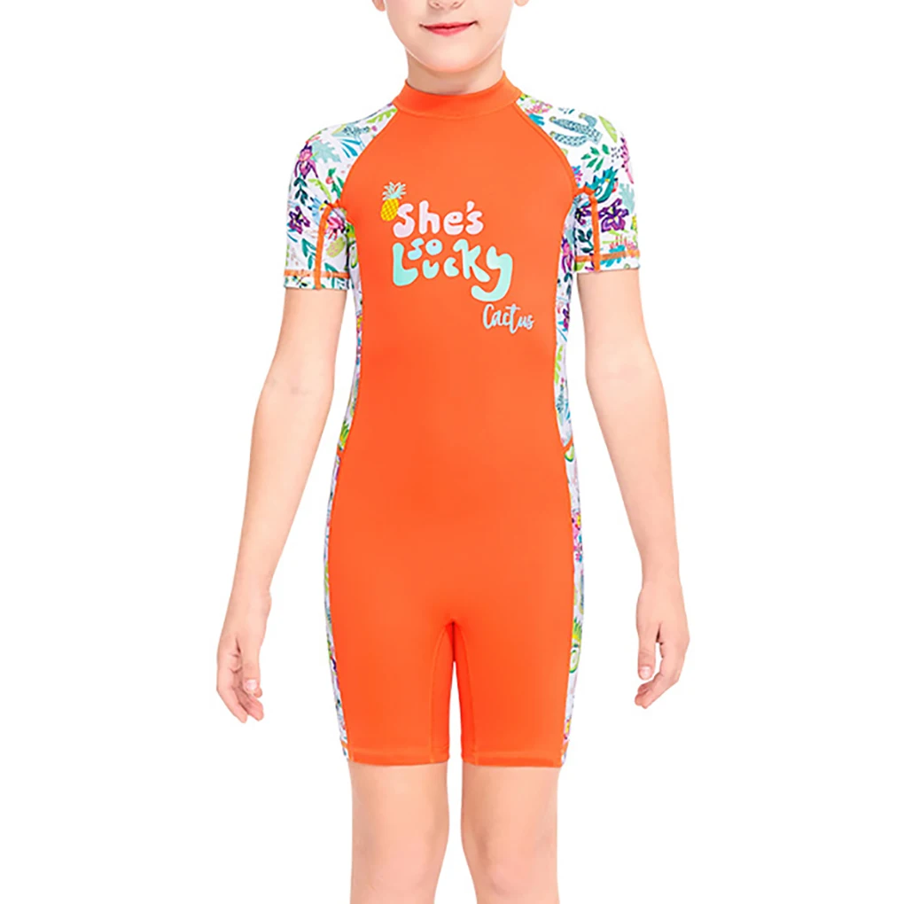 

DIVE SAIL Wet Suit Girls Quick Dry Shorty UV Protection Swimsuit Kids Snorkel One-pieces Swimwear Water Sports Wetsuit