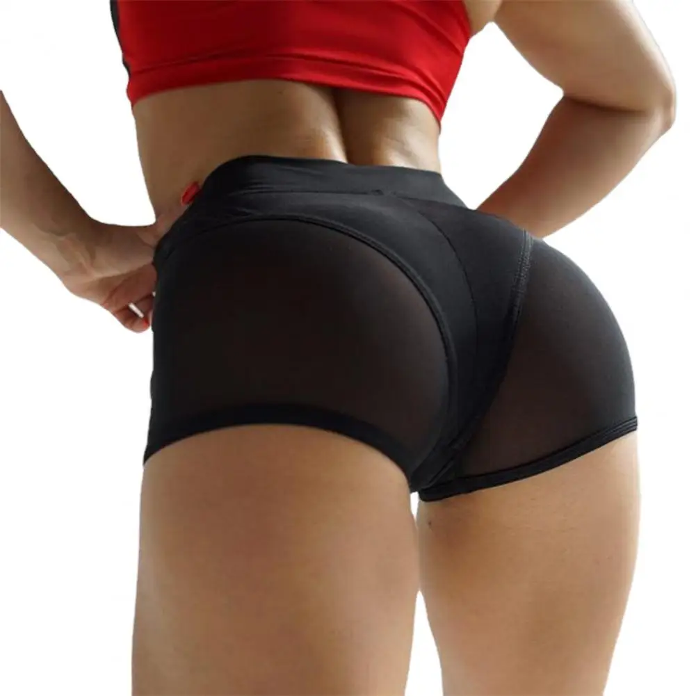 

Women Shorts Quick Dry Mesh Patchwork Sports Wear Sexy Skinny High Waist Yoga Shorts for Dancing Fitness Workout