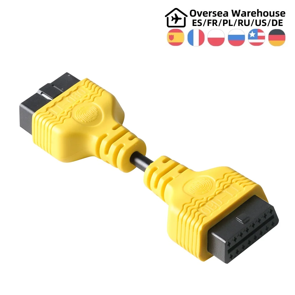 

AUTOOL OBD2 14cm Extension Cable Connector Car OBD 2 Adapter 16 Pin Male to Female Wire Cable Extend Wire OBD II Adapter