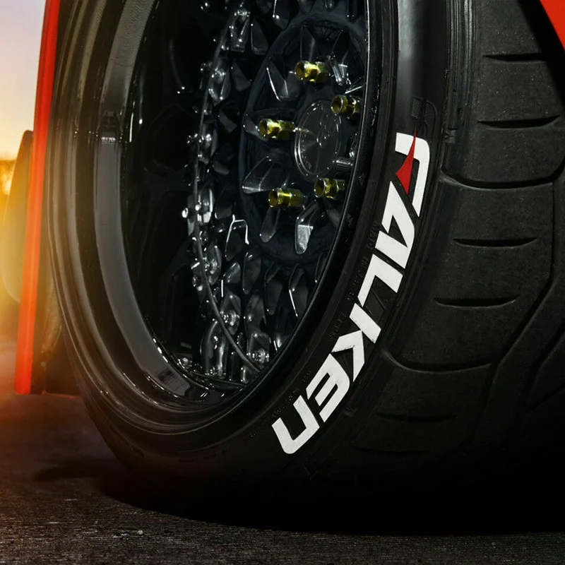 3D наклейки на шины буквы автомобиля наклейки на шины буквы логотип колеса персонализированные универсальные водонепроницаемые и прочные наклейки.
