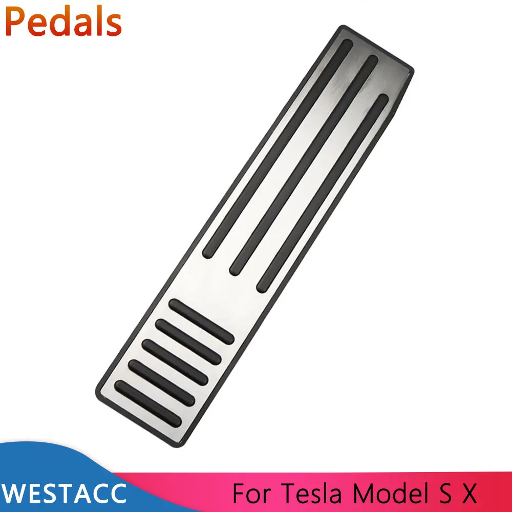 

Stainless Steel Car Pedals Dead Pedal Foot Rest Pedal Cover for Tesla Model S X 5YJX 5YJS 2012 - 2021 Accessories