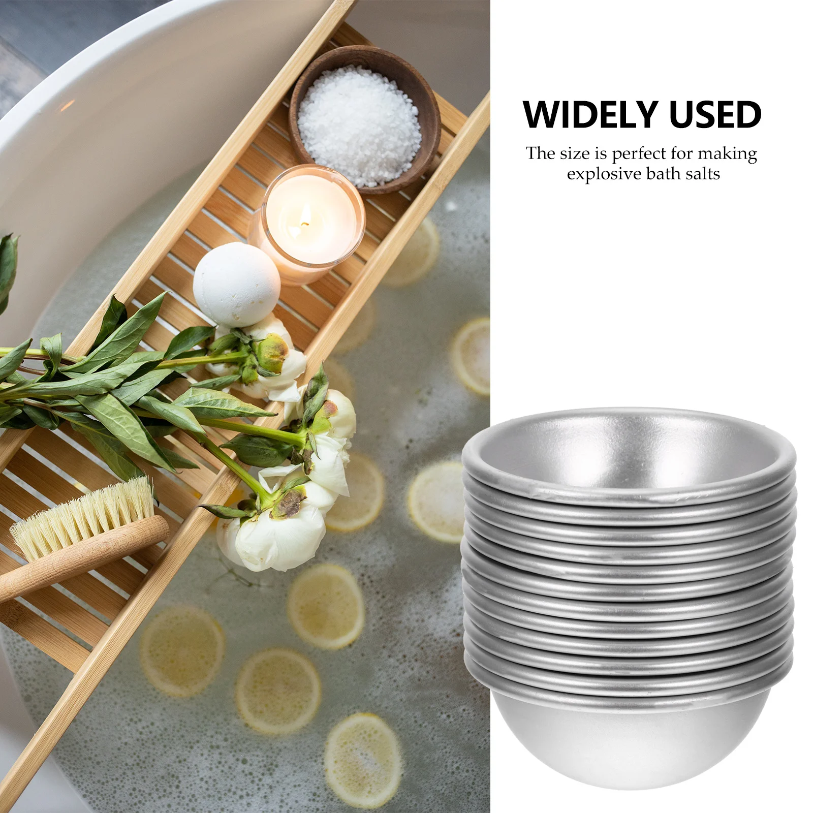 12 шт. формы для соли ванн изготовления полусферных форм ванна из алюминиевого