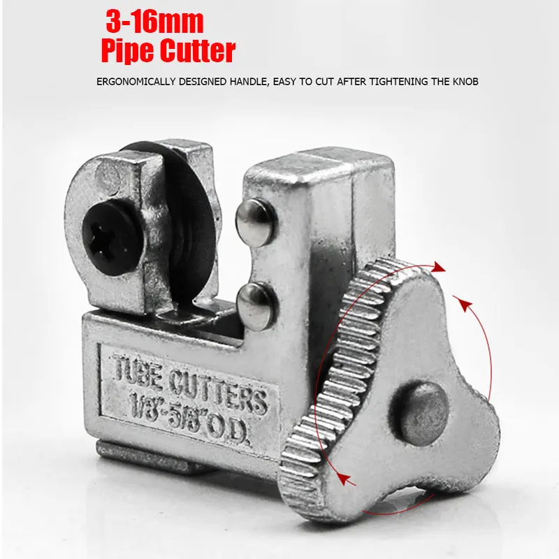 

3-16mm Alloy Steel Pipe Tubing Cutter 1/8 5/8 inch Pipe Cutter Brass Copper Tube Copper Pipe Cutter Cut Tool Heavy Duty Tube Cut