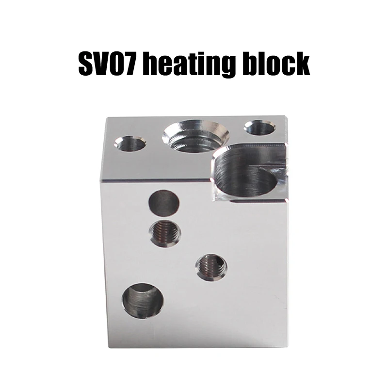 SV07 Экструдер Hotend Нагревательный блок Комплект Высококачественное латунное