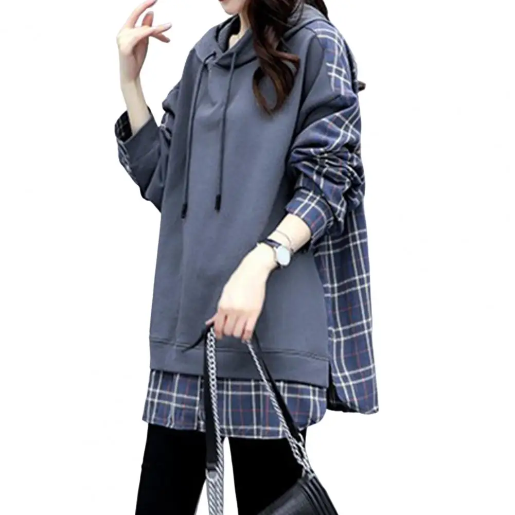 

Thermal Sweatshirt Pullover Korean Style Lady Fall Hoodie for Home Wear