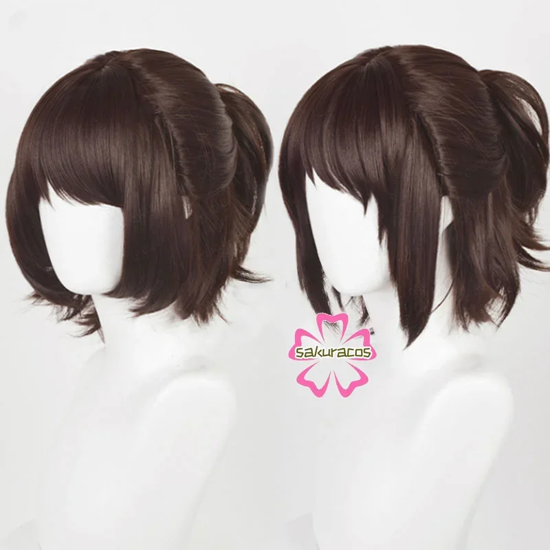 Парик для косплея Hange Zoe парики из темно-коричневых волос на Хэллоуин косплей
