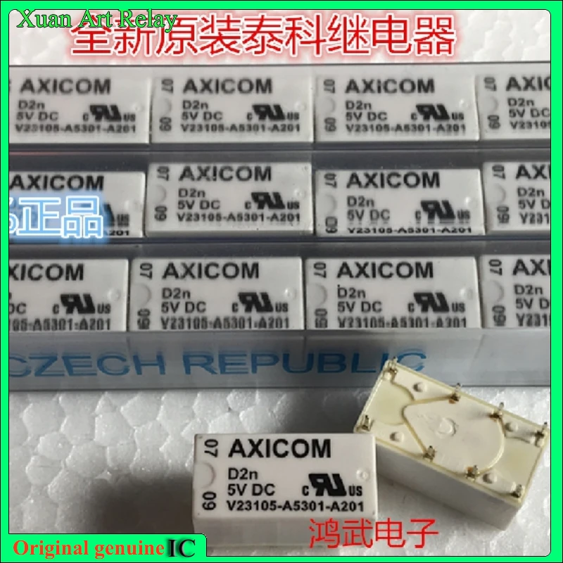 

5pcs/lot 100% original genuine relay:D2N V23105-A5301-A201-5VDC V23105-A5301-A201 5VDC 8pins