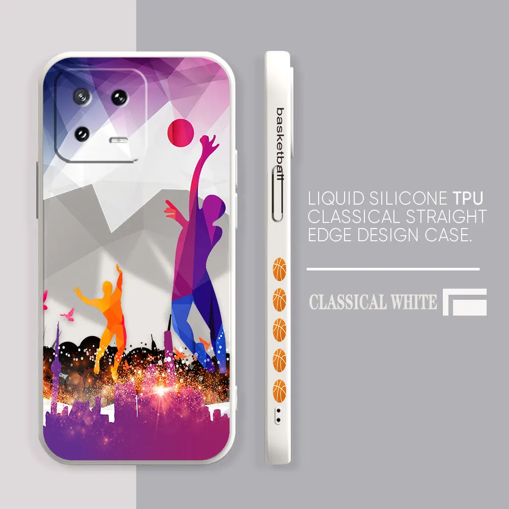 Case For Xiaomi PCOO F3 F4 F5 M3 M4 M5 X3 X5 MIX 3 4 Black Shark 4 5 GT Pro 4G 5G Case Funda Shell The Art Of Painted Basketball