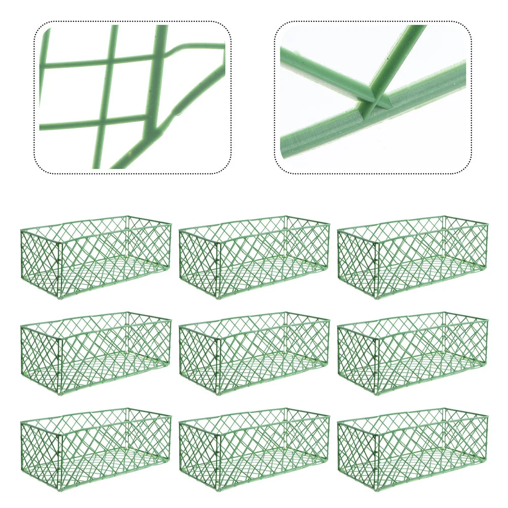 

Flower Mud Holder Soil Basket Cage Floral Frame Net Shop Supplies Securing Wedding Bouquet Grid