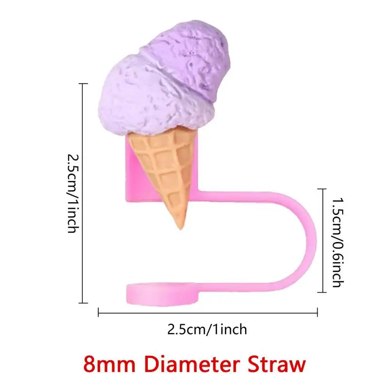 Соломенный чехол для соломинки мороженого многоразовые крышки милый соломенный
