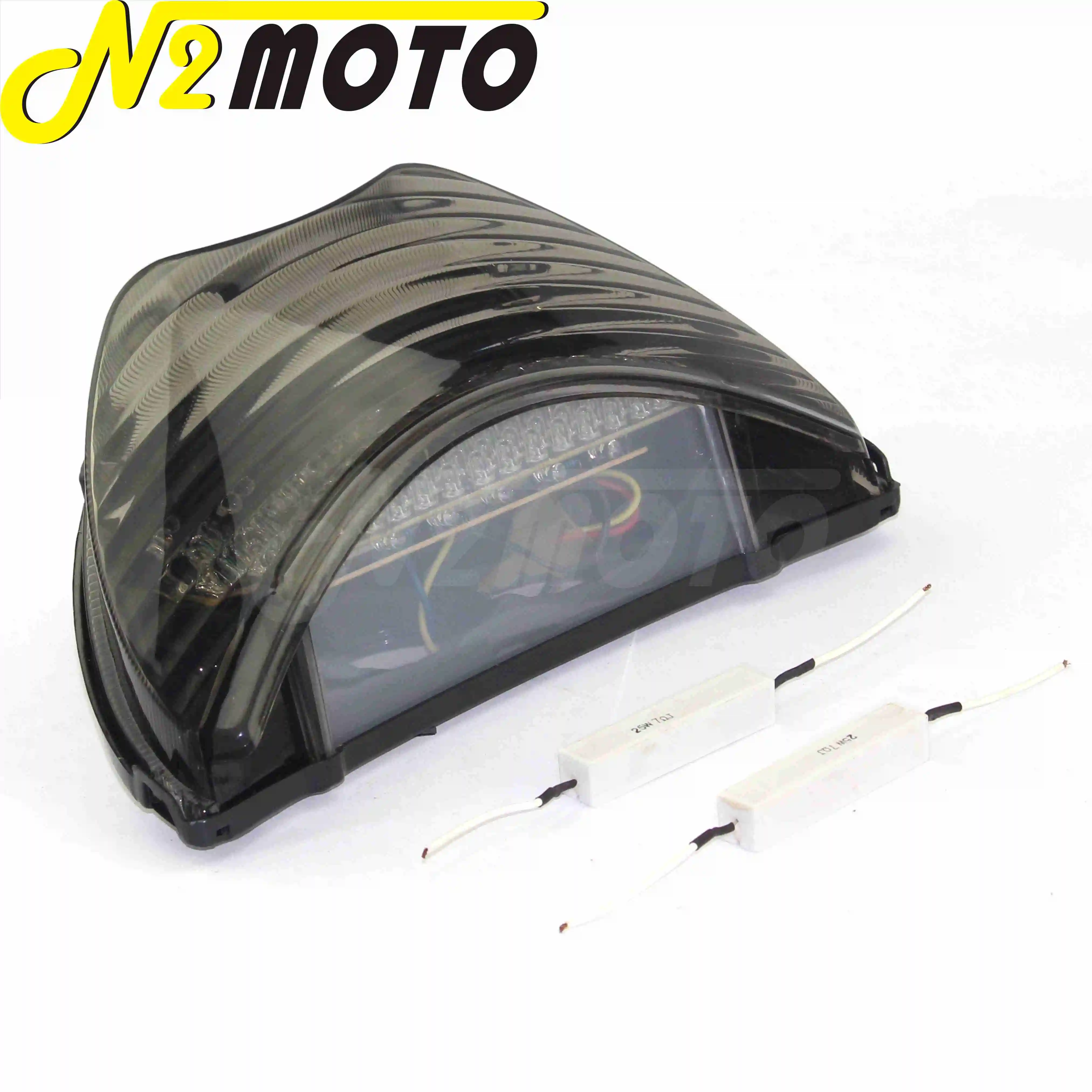 Светодиодные дымовые линзы для мотоциклов интегрированные Тормозные Сигналы