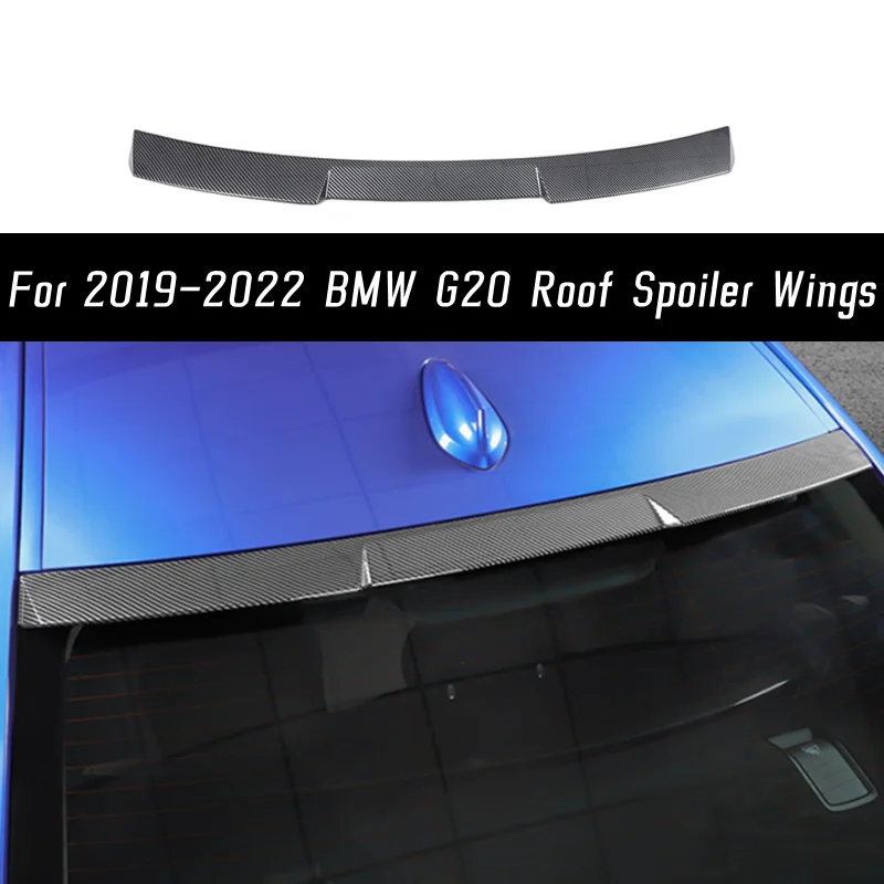 

Автомобильный спойлер на крышу заднего стекла для 2019, 20, 21, 22, BMW G20 320i, высокое качество, ABS крылья, черный углеродный тюнинг, аксессуары