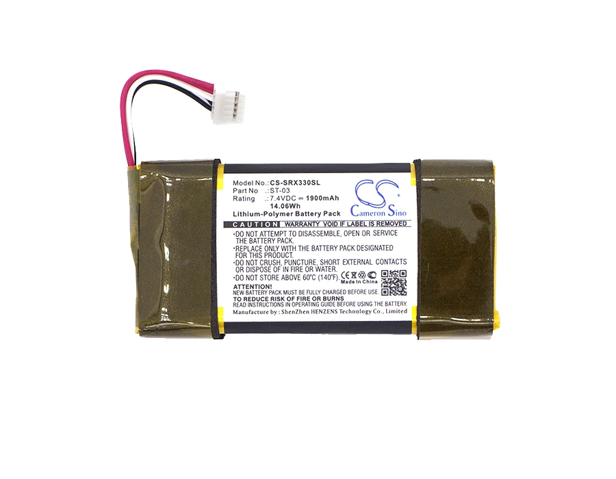 

CS 1900mAh Battery For Sony ST-03 SRS-X33