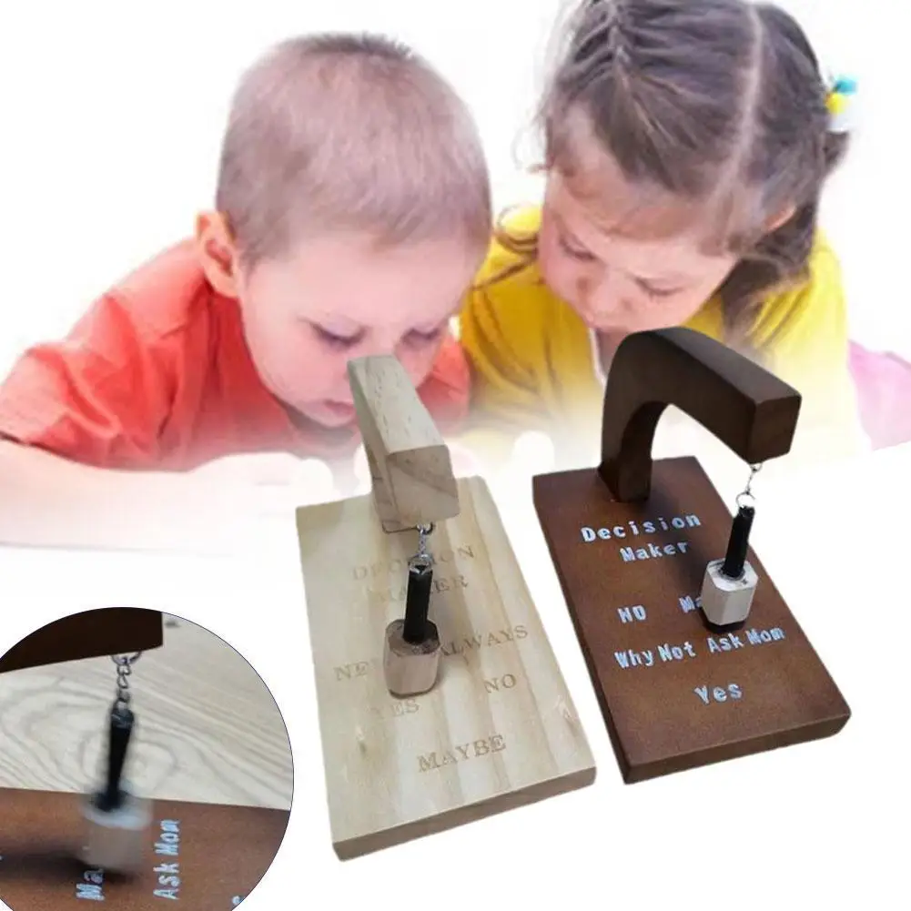 

Magic Novelty Decision Maker Pendulum Wood Decision Maker Fun And Unique Executive Office Decor Home Decor Kid Birthday Gifts