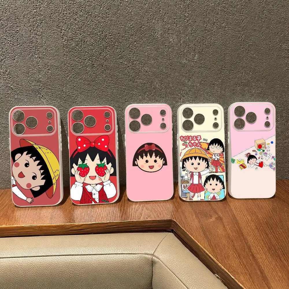 Фото Чехол C-Chibi M-Maruko-chan для Magsafe для iPhone 17 Air 16 15 14 Plus 13 12 11 ProMax, магнитный чехол для беспроводной зарядки №1