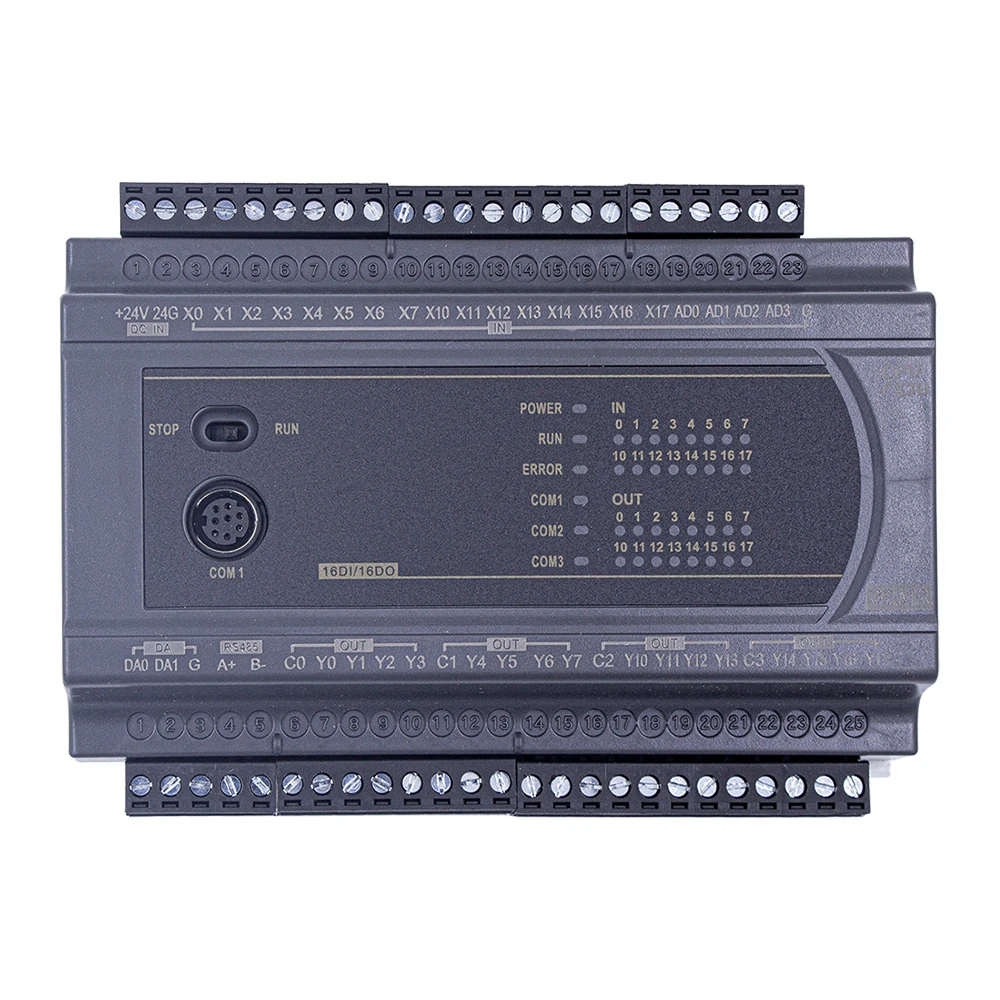 FX3U 14/20/24/32/40/60 MR/MT 4AD 0-20 мА 2DA 0-10 в аналоговый RS485 MODBUS релейный транзист PLC