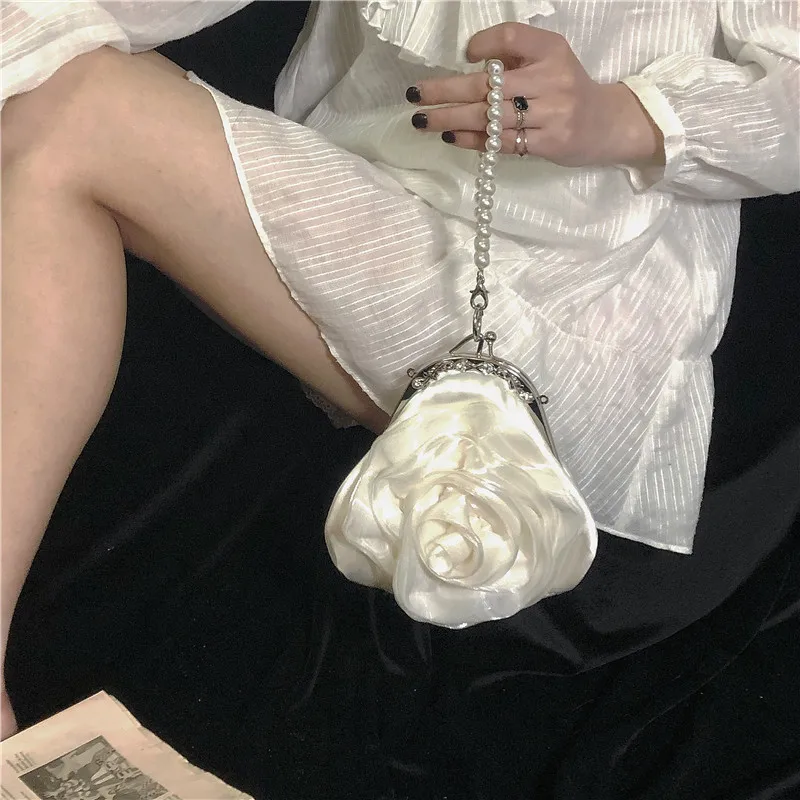 Винтажная маленькая сумочка с жемчугом ручная Сумочка для чонсам женская сумка