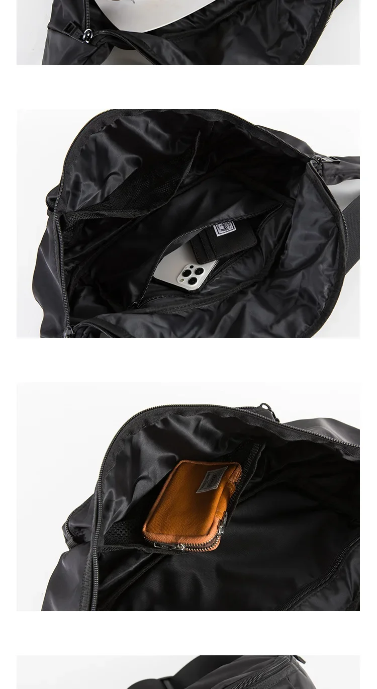 Водонепроницаемые нейлоновые нагрудные сумки на молнии для мужчин портативная