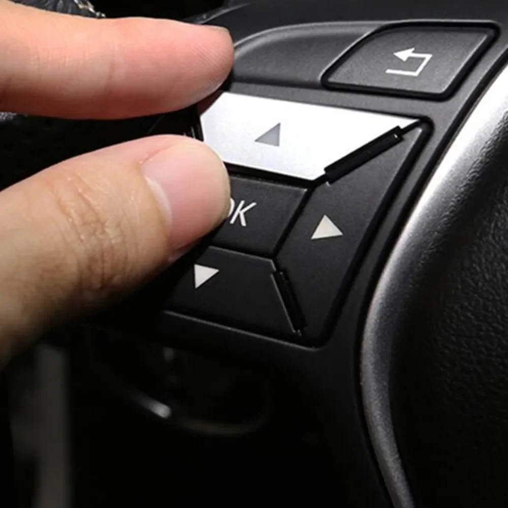 Автомобильная внутренняя Кнопка рулевого колеса отделка наклейка чехол для