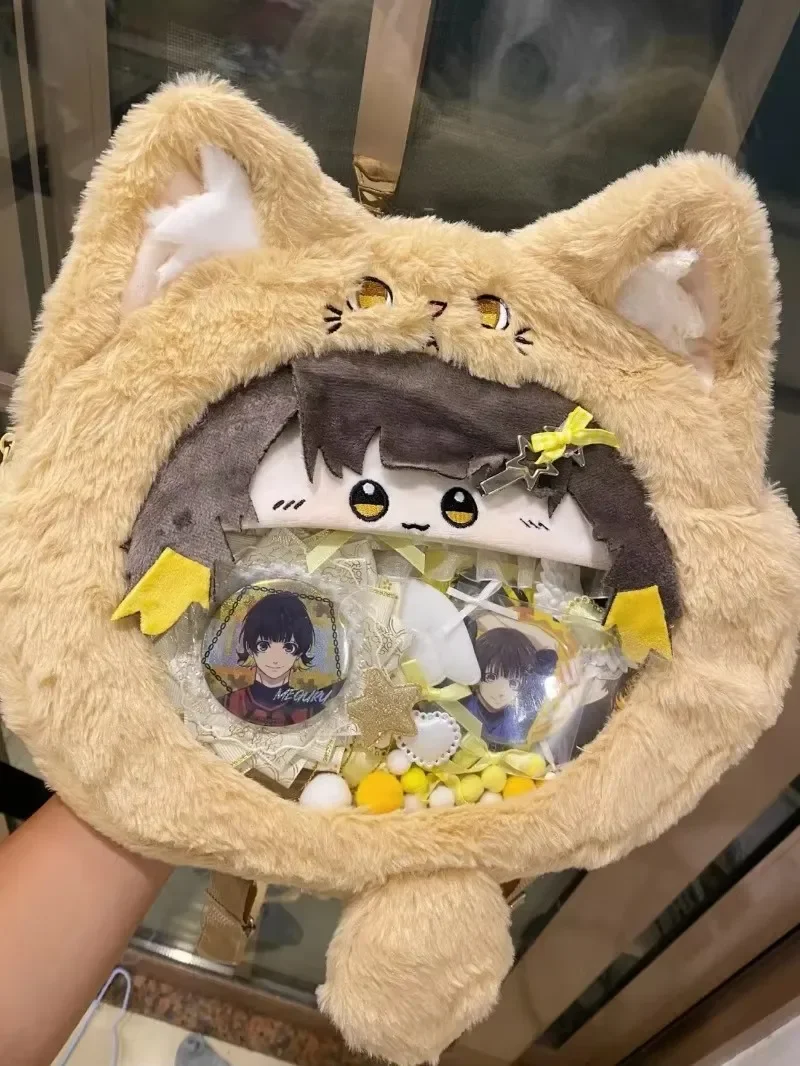 35 см аниме синий замок косплей Bachira Meguru прозрачный кампус большой рот рюкзак на