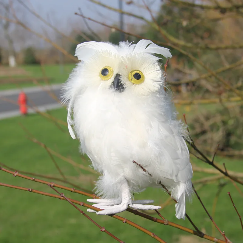 

16*11cm/1pcs,Handmade Simulation feather owl foam false bird landscaping craft animal,party halloween home decoration ornaments