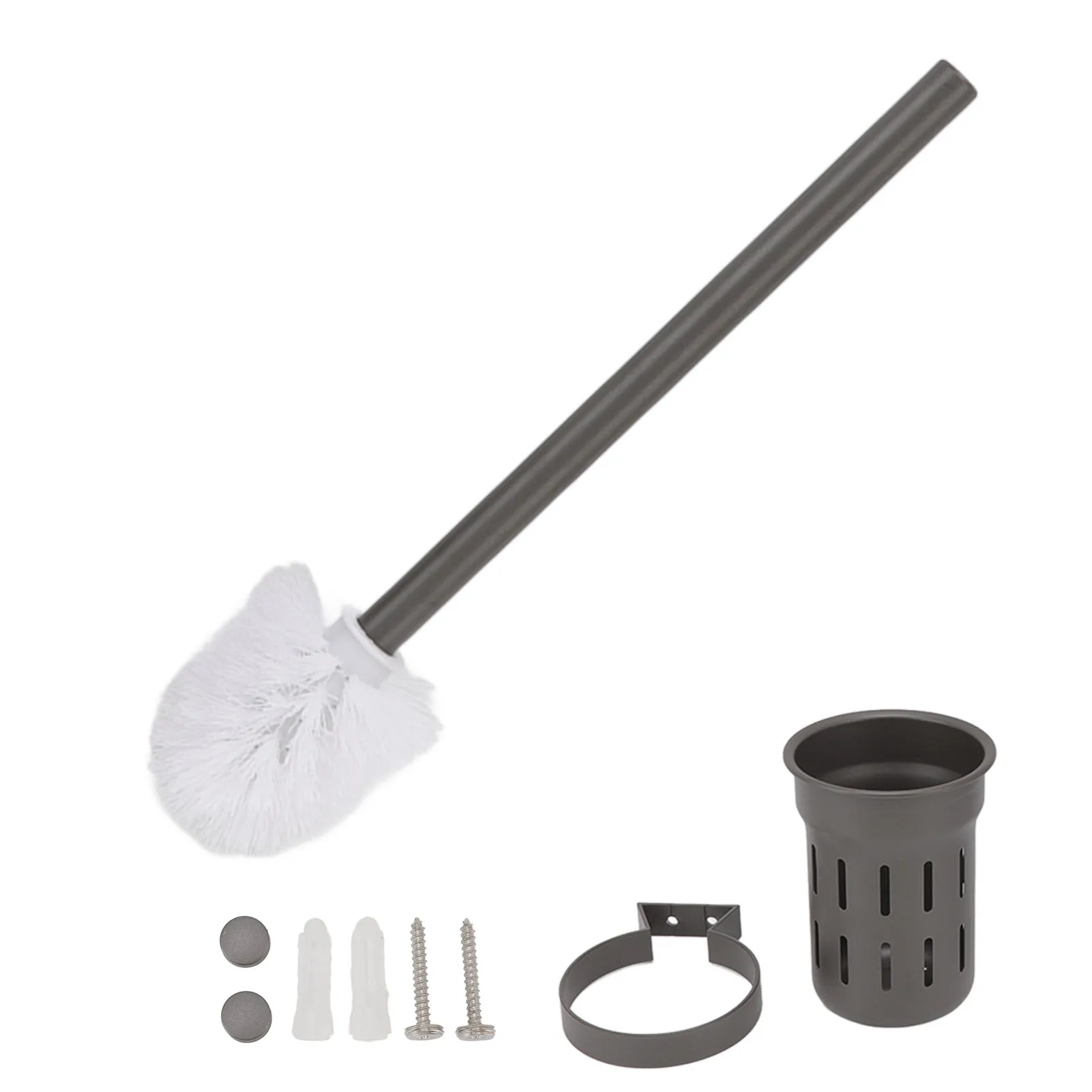 

Toilet Bowl Brush Rounded Corner Aluminium Alloy Toilet Brush for Home