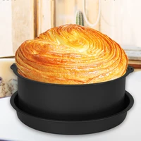 baking pan pot nonstick bakeware set coated round baking stencil with handle carbon steel kitchen tool