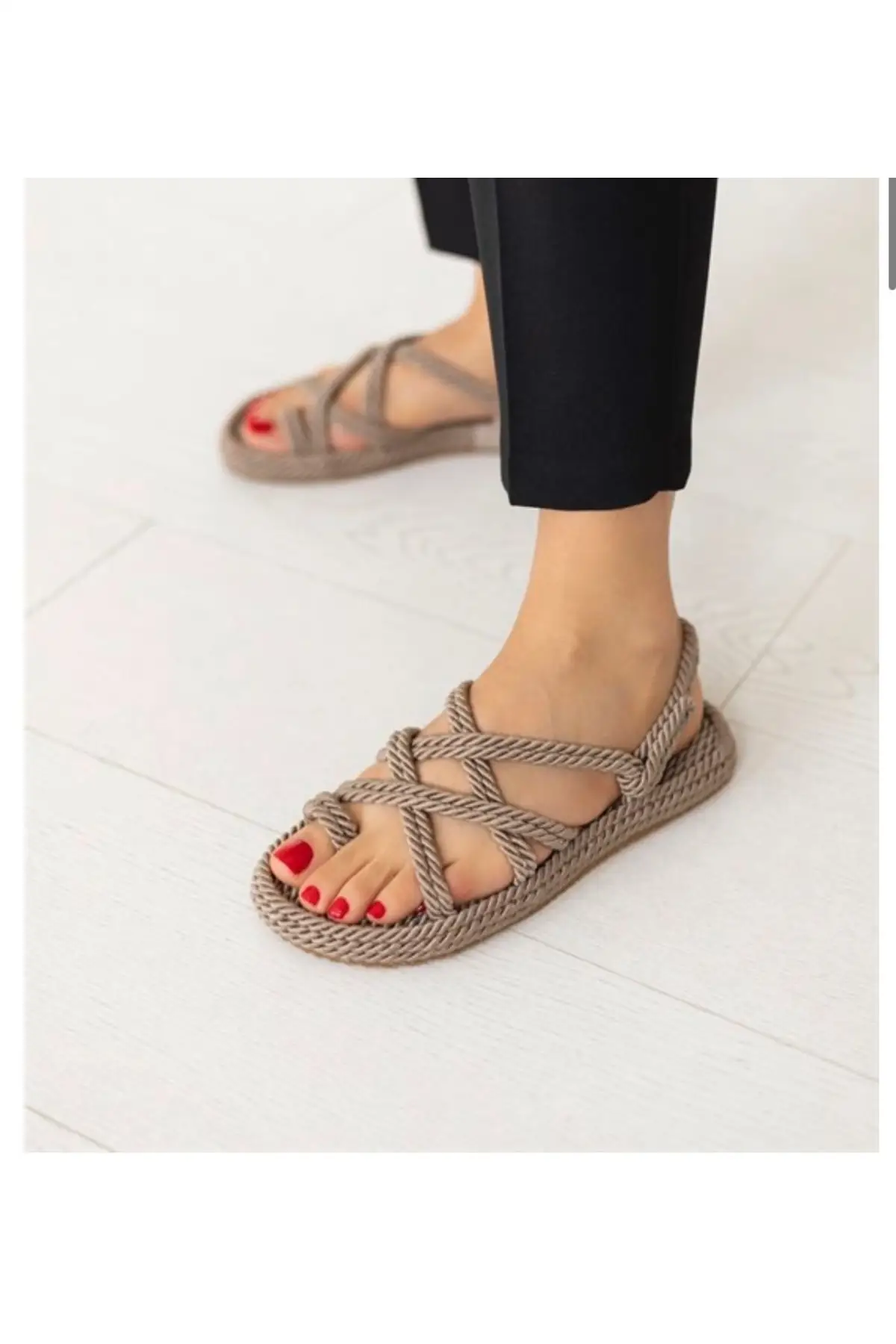 

Women Sandals Mink Rope 2022 New Summer Comfort Breathable Casual Quality Ladies Fashion Light Sandals Beach Shoes