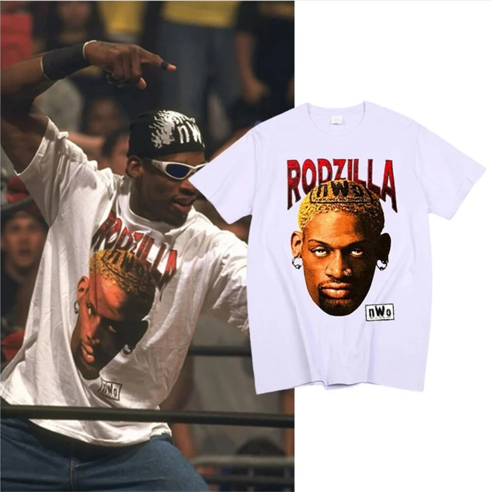 

Dennis Rodman vintage t shirt men women hiphop streetwear boy basketball clothes mob travis scotts astroworld