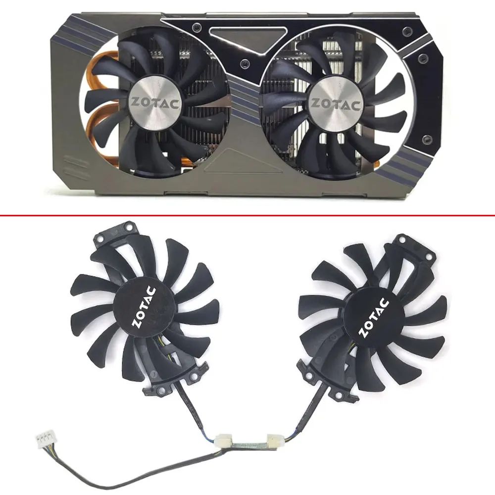Вентилятор для охлаждения видеокарты Zotac GTX 950 960 1060 вентилятор GA81S2U 4 контакта 12 В