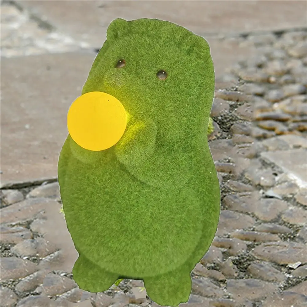 

Украшение для сада на солнечной батарее, мультяшная лягушка, ежик, искусственные изделия из смолы
