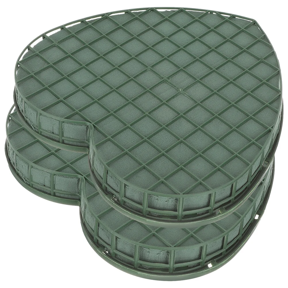 

Floral Holding Base Flower Green Mud Fresh Arrangement Cages Heart Wedding Decor Holders Sucker Car Suction Cups