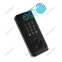 2022 New Design Smart Front Door Handle And Deadbolt Set Homeuse Keyless Entry Deadbolt Lock App Biometric Lock With Fingerprint
