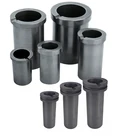 Тигель графитовый высокой чистоты, 1-5 кг, одно-или двойное кольцо для быстрого плавления металла, литья под золото и серебро