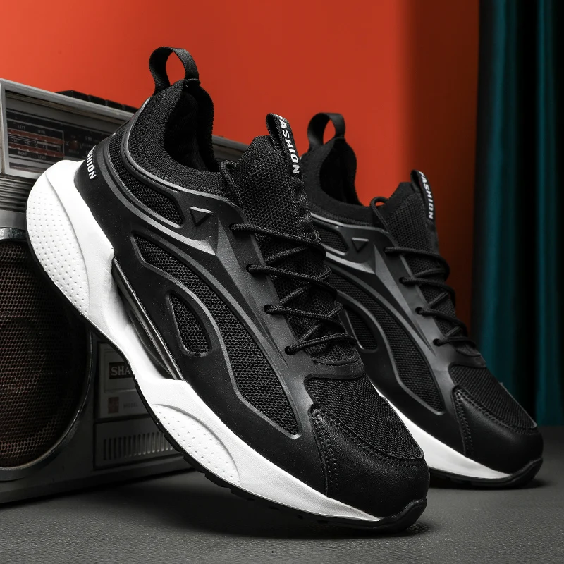 New 2023 Men's running shoes Breathable Outdoor sneakers Light sports shoes comfortable sports training shoes