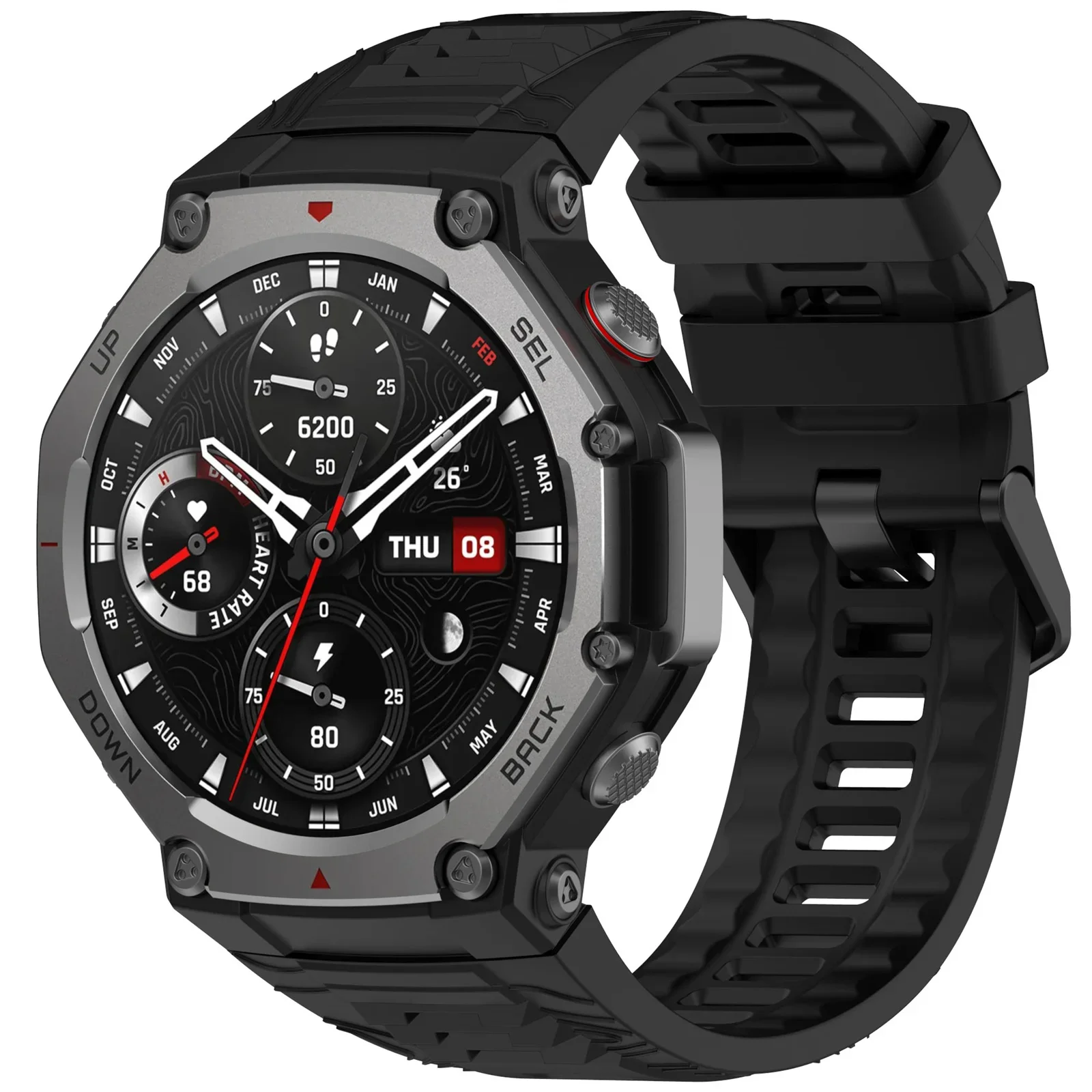 Фото Силиконовый ремешок для умных часов Huami Amazfit T-Rex 3, спортивные ремешки, ремешок для T-Rex 3 A2322, сменный браслет, аксессуары №3