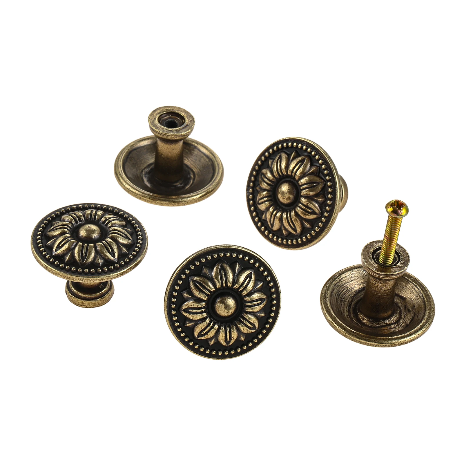 

5 шт., дверные ручки DRELD, бронза, цинковый сплав