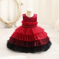 bunnylulutoddler layered multilayer cake dress girl birthday prom party princess tulle tiered wedding formal bridesmaid dresses
