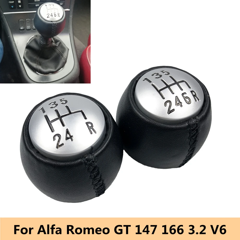 

Для Alfa Romeo GT 147 166 3,2 V6 из искусственной кожи автомобильный Стайлинг 5/6 скоростей