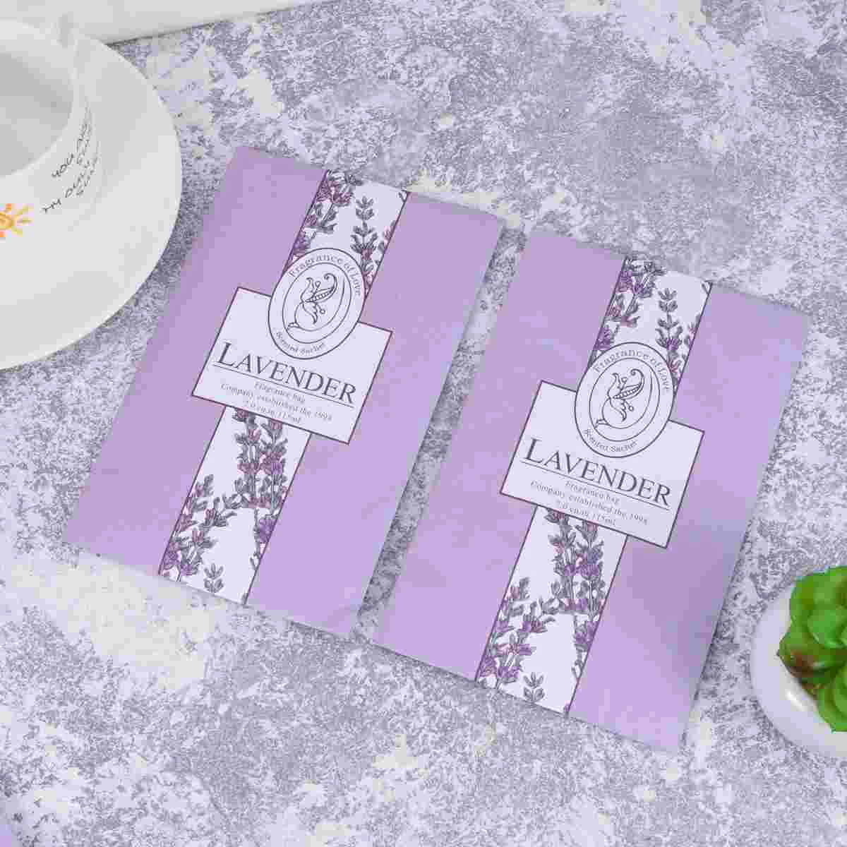 

5 Lavender Scented Sachets Bag with Hanger Air Freshener Deodorizer Scented Sachets Bags for Drawer and Closet