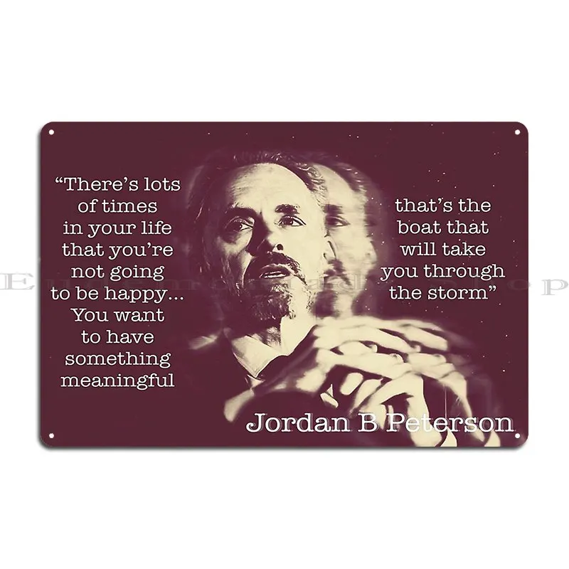 Джордан Питерсон имеет что-то значимое тиртенкаты металлический плакат с