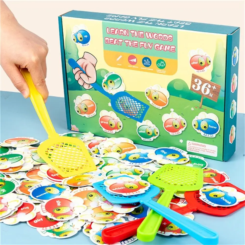 

Multiplication Words Learning Game Education Fly Swatting Game Fun English Learning Card For Children