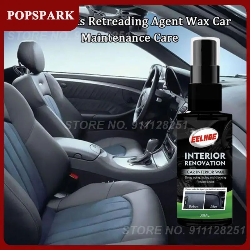 

Easy To Use Car Plastic Parts Wax Effective Repairing 30/50ml Automotive Interior Plastic Parts Retreading Agent Dust-free